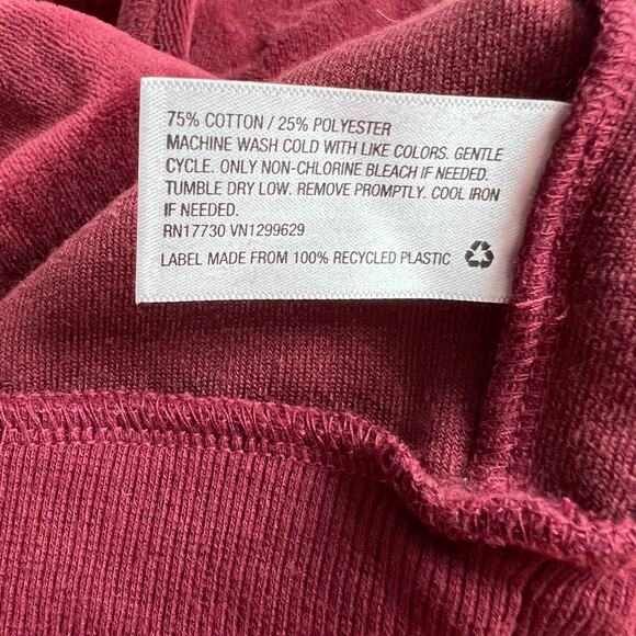 Knox Rose Women's Rust Red Long Sleeve Crewneck Sweatshirt - Size XS - NWT - Picture 7 of 9